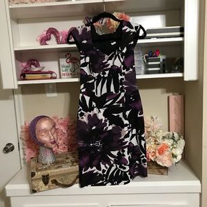CONNECTED APPAREL FLORAL PRINT DRESS